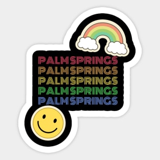 Palm Spring Proud Sticker